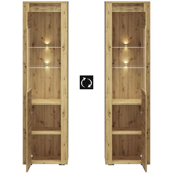 Vitrine Artis 03 55cm Eiche Artisan