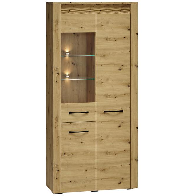 Vitrine Artis 04 92cm Eiche Artisan