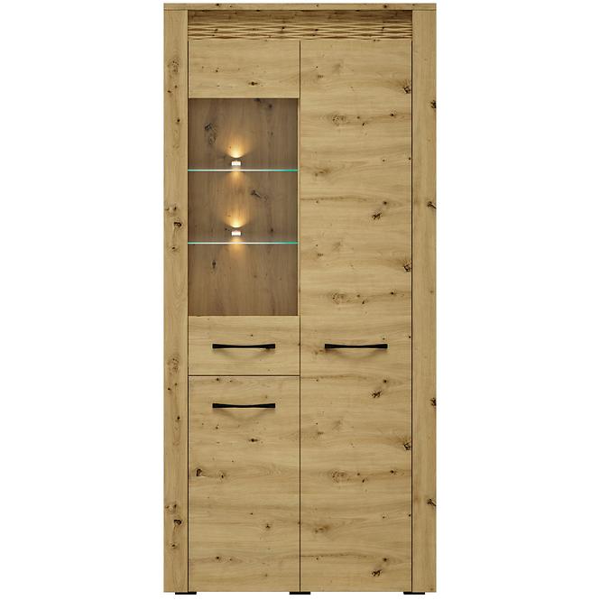 Vitrine Artis 04 92cm Eiche Artisan