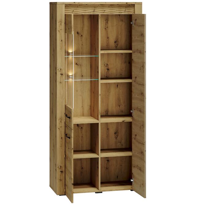 Vitrine Artis 04 92cm Eiche Artisan