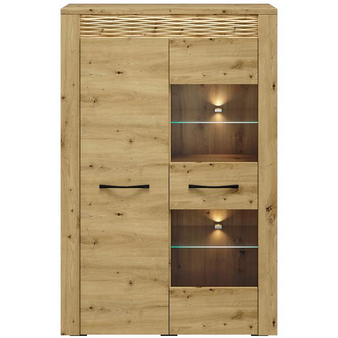 Vitrine Artis 05 92cm Eiche Artisan