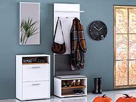 Garderobe Loret Weiß/Eiche Wotan