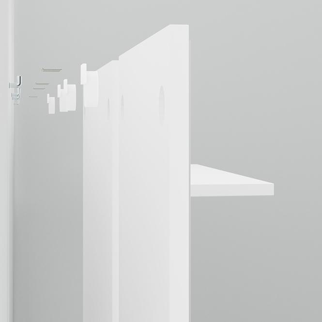 Garderobe Loret Weiß/Eiche Wotan