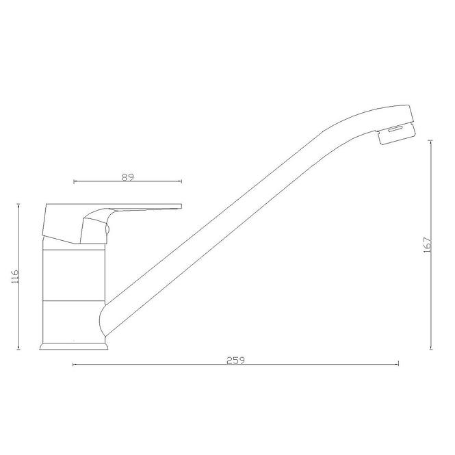 Spültischarmatur SW-55000N Helios Inox