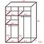 Schrank Retro 2l Zrcadlo 138 Goldkraft,2