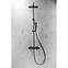 Logon Black Regendusche mit Duscharmatur Thermostatisch,4