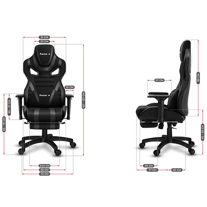 Spielerstuh Hrace Hz-Force 7.5 Schwarz Mesh