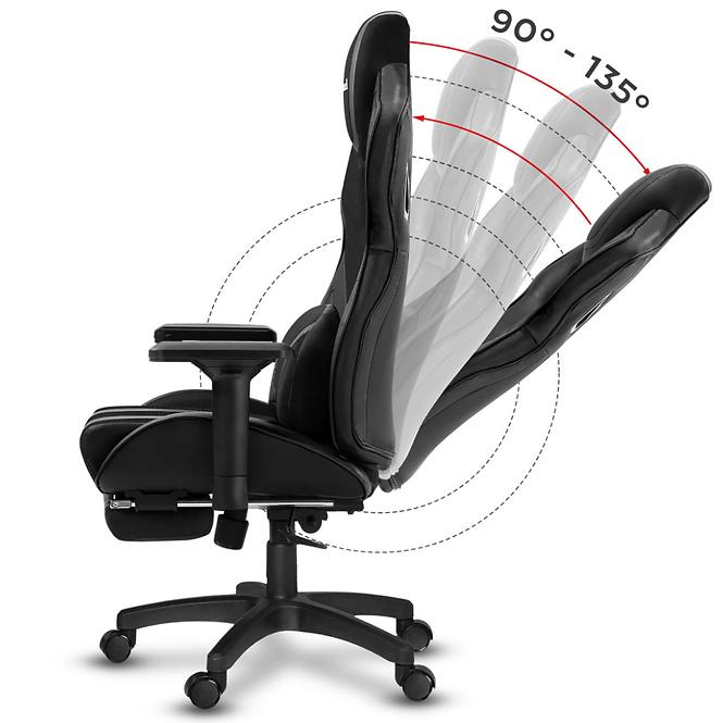 Spielerstuh Hrace Hz-Force 7.5 Schwarz Mesh