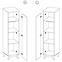 Schrank Sven 45cm Eiche Nash / Andersen Kiefer,3