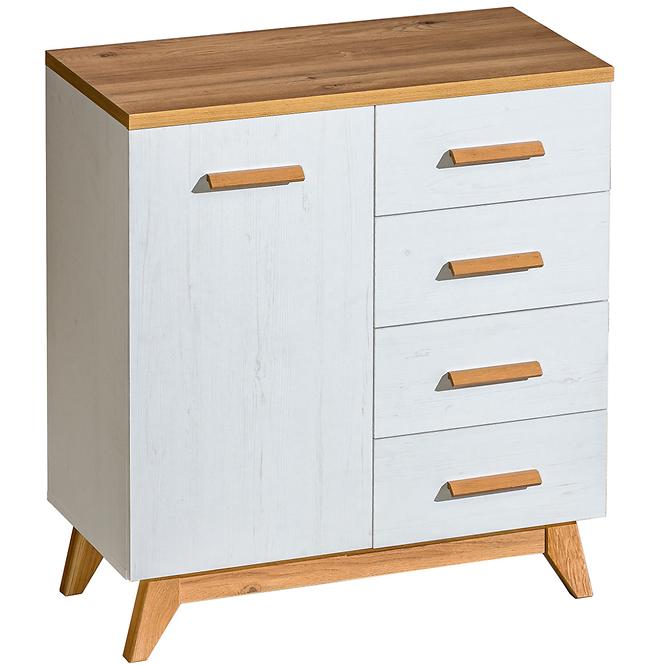Kommode Sven 1d4s 85cm Eiche Nash / Andersen Kiefer