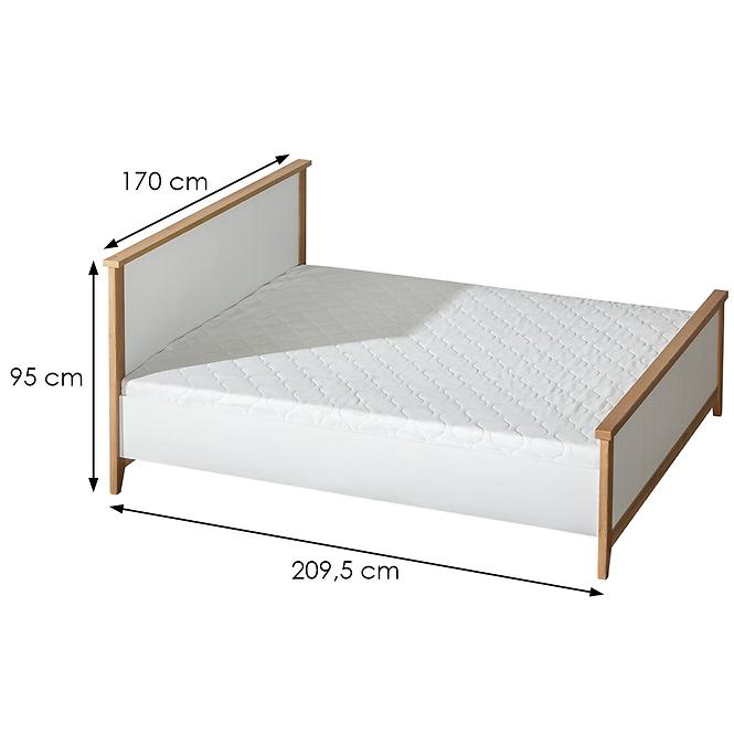 Bett Sven 160cm Eiche Nash / Andersen Kiefer