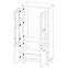 Vitrine Sven 2d2w 85cm Eiche Nash / Andersen Kiefer,3