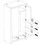 Schrank Havanna 107cm Antiqued Eiche,5