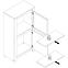 Vitrine Havanna 77cm Antiqued Eiche (HVNV411) R,4