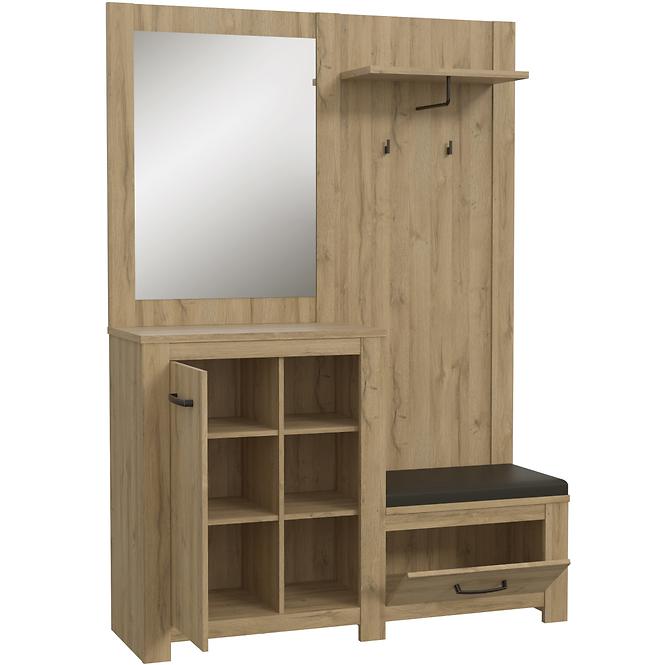 Garderobe Havanna 140cm Antike Eiche