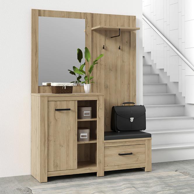 Garderobe Havanna 140cm Antike Eiche