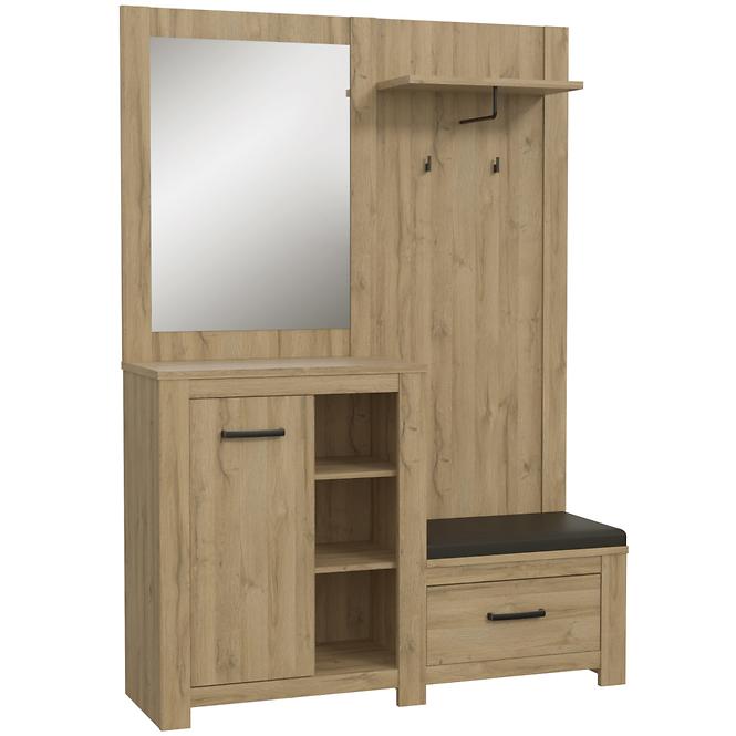 Garderobe Havanna 140cm Antike Eiche