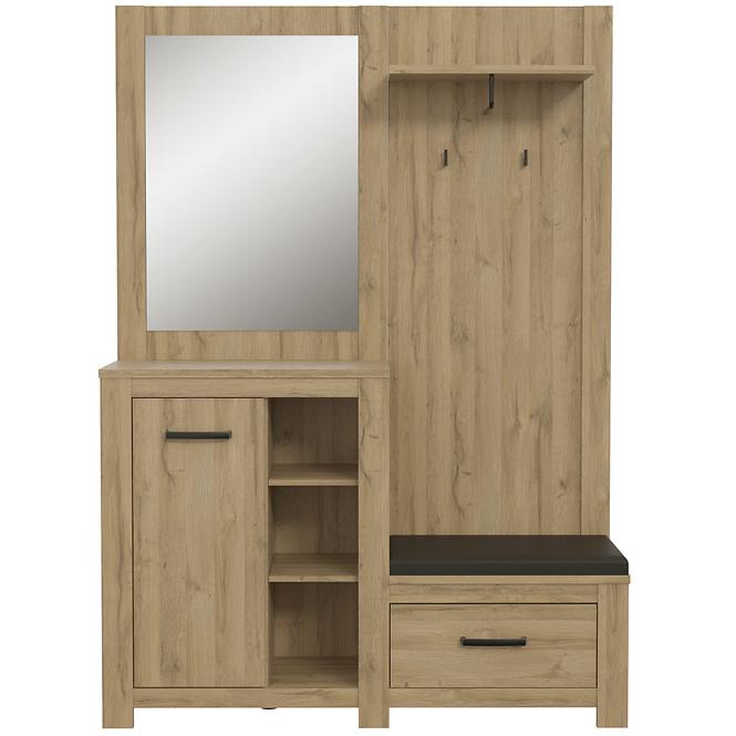 Garderobe Havanna 140cm Antike Eiche