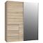 Schrank Winn 170cm Eiche Sonoma/Spiegel