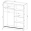 Schrank Maja II 180cm Graphit Z 2 Spiegelstreifen,3