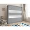 Schrank Maja II 180cm Graphit Z 2 Spiegelstreifen,5