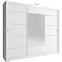 Schrank Wiki 250cm Alu Weiß/Spiegel