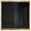 Schrank Verona 200cm Eiche Wotan/Schwarzes Glas,2