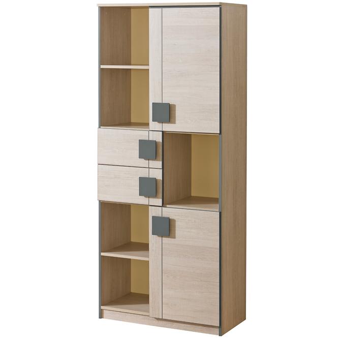 Regal Gumi G2 80cm Eiche Samanta/Grau