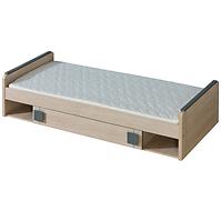 Bett Gumi G13 80x195cm Eiche Samanta/Grau