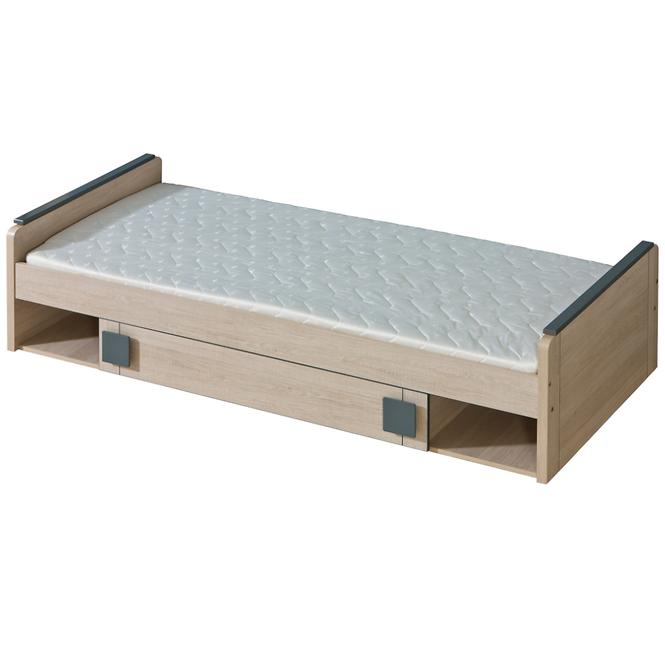 Bett Gumi G13 80x195cm Eiche Samanta/Grau