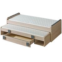 Bett Gumi G16 80x200cm Eiche Samanta/Grau