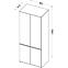 Schrank Arca 2D AR1 Arktisches Weiß,2