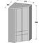 Schrank Yoop Yps92 97,4cm Eiche Sonoma/Grau,5