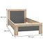 Bett Yoop Ypl09 90x200cm Eiche Sonoma/Grau,3