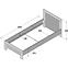 Bett Yoop Ypl09 90x200cm Eiche Sonoma/Grau,4