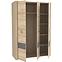 Schrank Yoop Yps83 133cm Eiche Sonoma/Grau,3