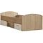 Bett Winnie Wnl09-Q36 Weiß / Eiche Sonoma,3
