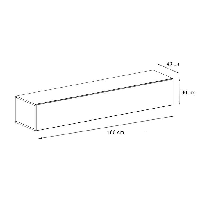 Tv Tisch Wisząca Switch SW1 Schwarz