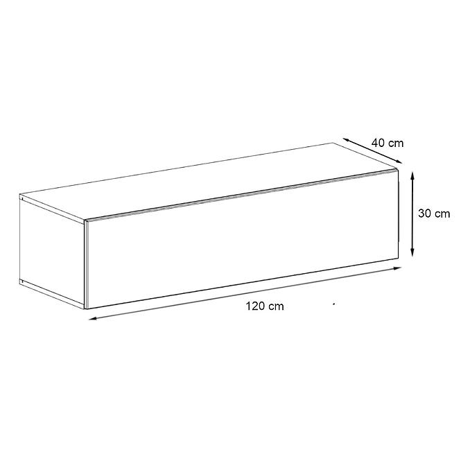 Tv Tisch Wisząca Switch SW2 Schwarz