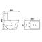 WC kombi Nilus horizontal mit Sitz,3