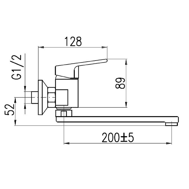 RAV-SLEZAK COLORADO Spülenmischer/Waschbecken schwarz/gold - Teilung 150 mm CO101.5/23CMATZ