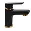 RAV-SLEZAK COLORADO Waschtischmischer 143mm schwarz/gold CO126.0CMATZ