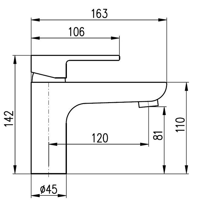 RAV-SLEZAK VLTAVA Waschtischmischer 142mm VT426.0