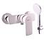 RAV-SLEZAK VLTAVA Duschmischer mit Dusche Chrom/Weiß - Abstand 150 mm VT481.5/1CB