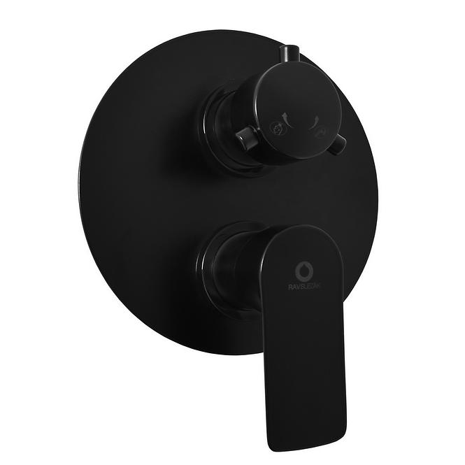 RAV-SLEZAK VLTAVA Eingebauter Dusch-/Bademischer schwarz VT486KCMATC