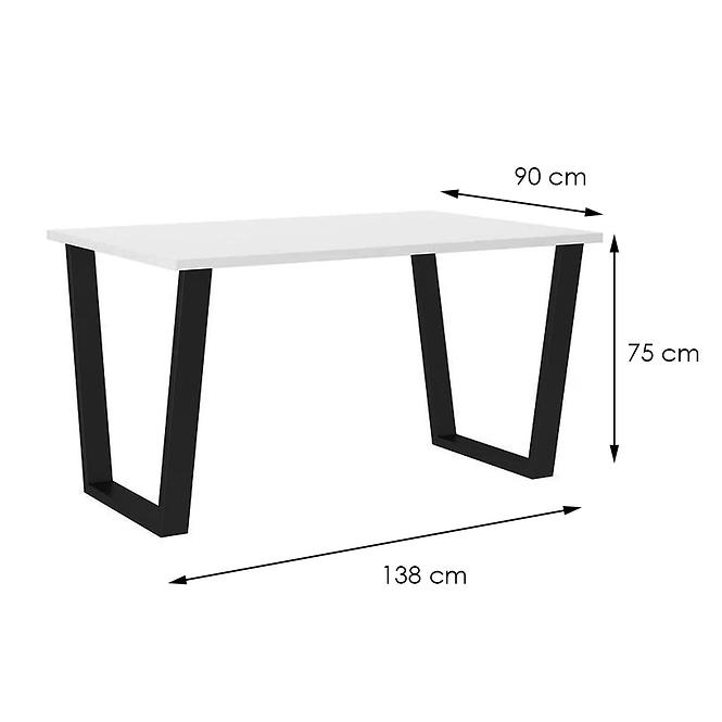 Essentisch Cezar 138x90 – Weiß                              
