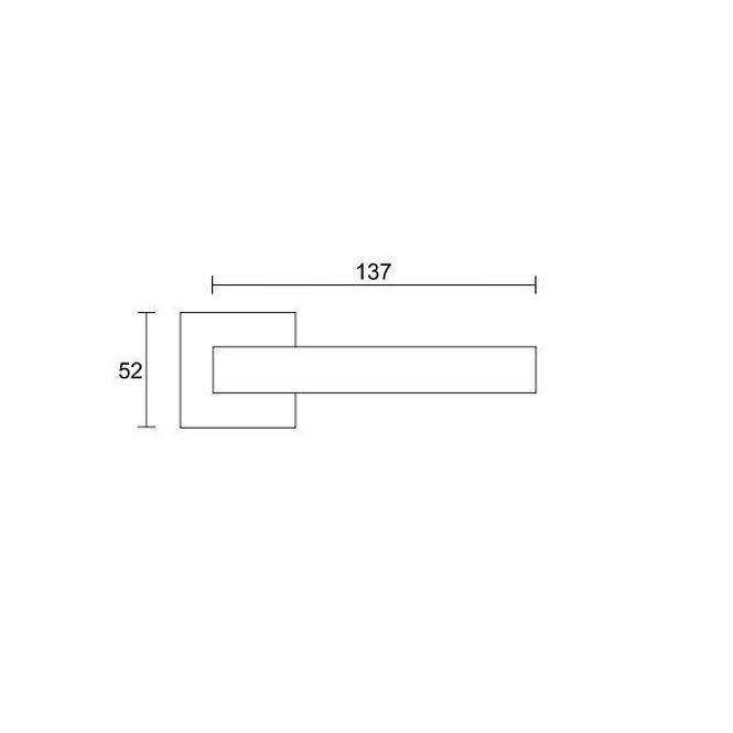 Türgriff Divo Q Fit R67F schwarz