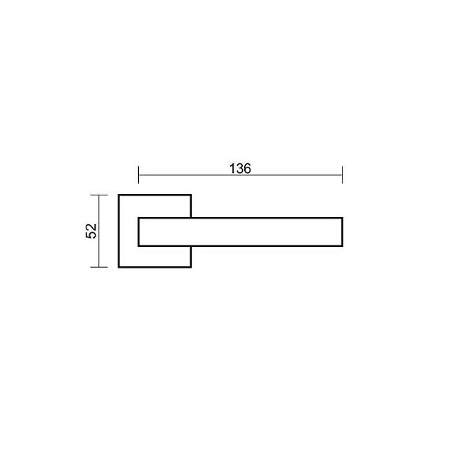 Türgriff Lima Fit R67F chrom satin