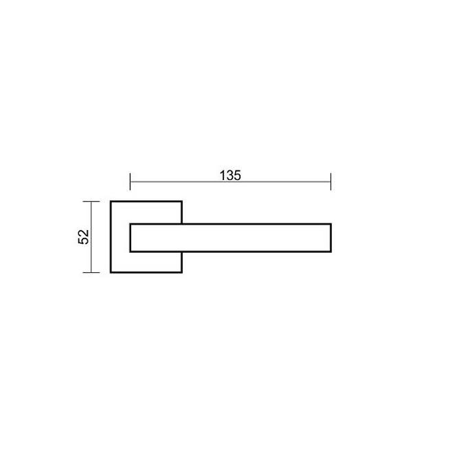 Türgriff Sempre Fit R67F chrom satin