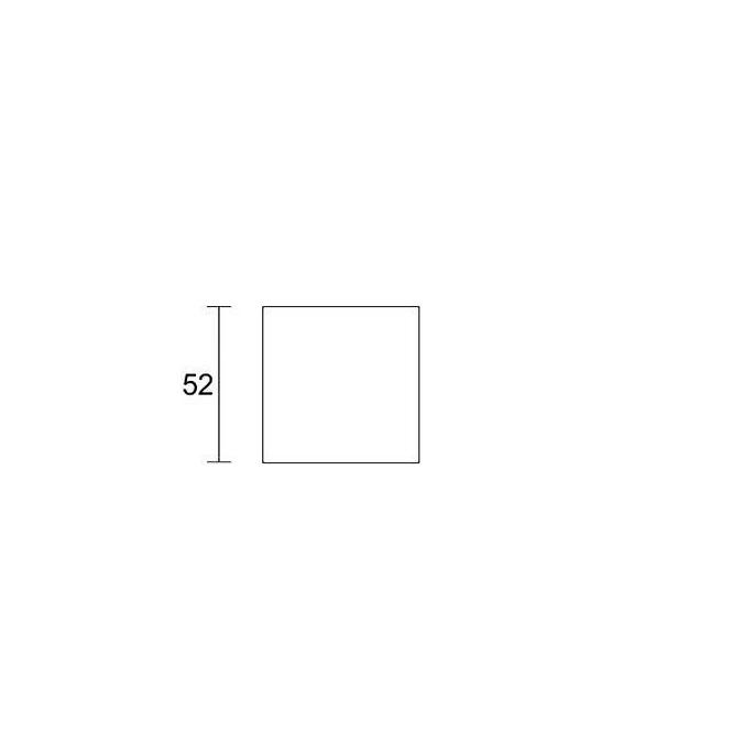 Sphere Q Fit square swivel recht   chrom satin